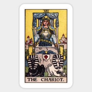 VII. The Chariot Tarot Card Sticker